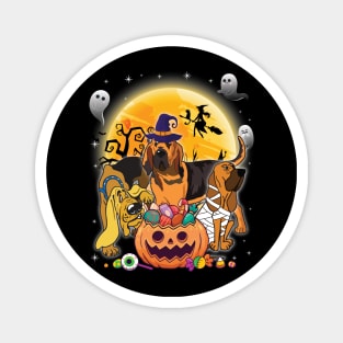 Bloodhound Dog Mummy Witch Moon Ghosts Happy Halloween Thanksgiving Merry Christmas Day Magnet
